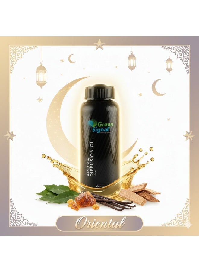 جرين سيجنال زيت عنبر عطري 500 مل لأجهزة الدفيوزر والتعطير – زيت مركز وطويل الأمد لتعطير المنزل والمكتب - Image 1